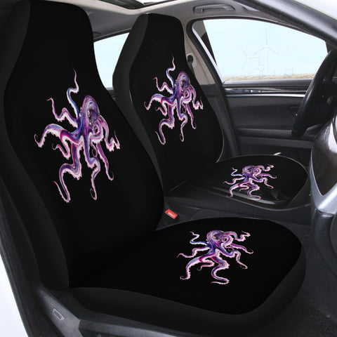 Image of Dark Purple Octopus SWQT4662 Car Seat Covers