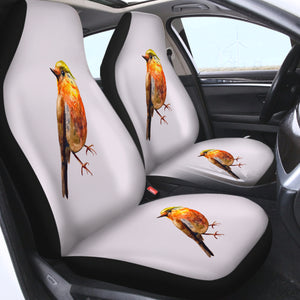 Warm Watercolor Sunbird SWQT4728 Car Seat Covers