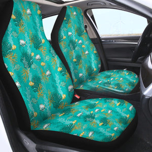 Tiny Creatures Marine Ocean SWQT4737 Car Seat Covers