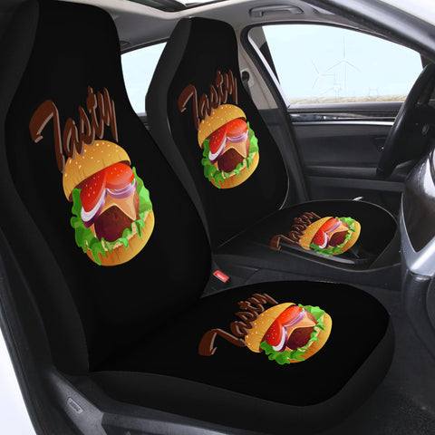 Image of 3D Tasty Hamburger SWQT4747 Car Seat Covers