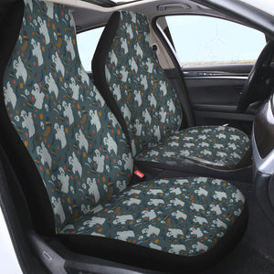 Cute Ghost Halloween Theme SWQT5150 Car Seat Covers