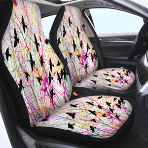 Colorful Bird Net SWQT5153 Car Seat Covers