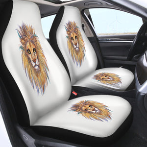 Lion Waxen Color Draw SWQT5158 Car Seat Covers
