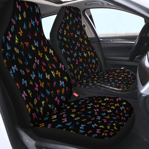 Image of Multi Colorful Butterflies Back Theme SWQT5170 Car Seat Covers