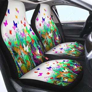 Colorful Butterflies SWQT5183 Car Seat Covers