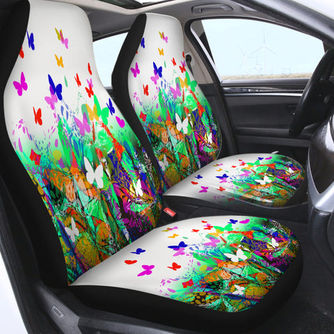 Image of Colorful Butterflies SWQT5183 Car Seat Covers