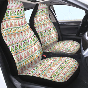 Shade of Pink & Green Aztec SWQT5189 Car Seat Covers
