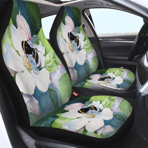 Image of Bee Sucking Flower Mites SWQT5239 Car Seat Covers