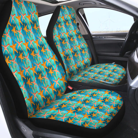 Image of Multi Watercolor Starfish SWQT5243 Car Seat Covers