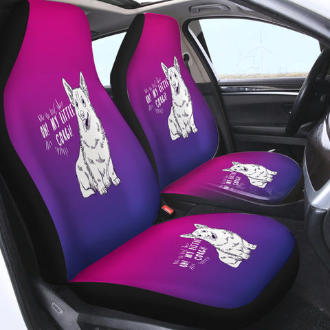 Image of Little Corgi Purple Theme SWQT5251 Car Seat Covers