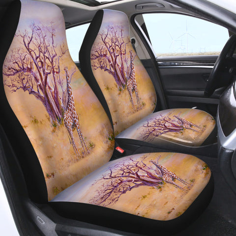 Image of Watercolor Real Giraffe SWQT5254 Car Seat Covers