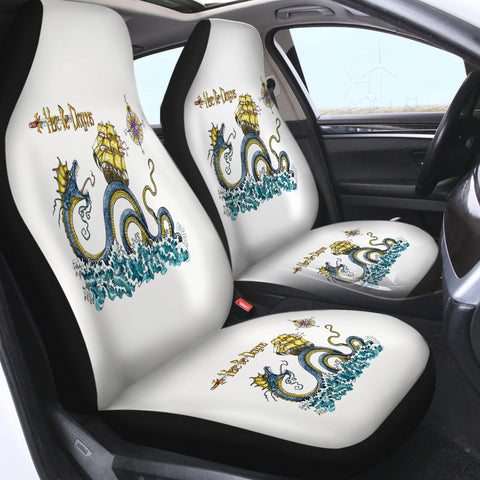 Image of Here Be Dragons SWQT5262 Car Seat Covers