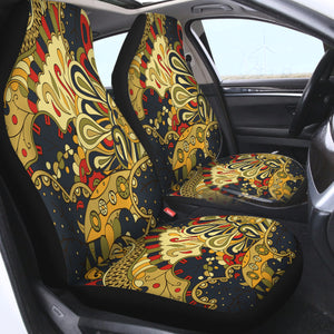 Vintage Color Royal Mandala SWQT5335 Car Seat Covers