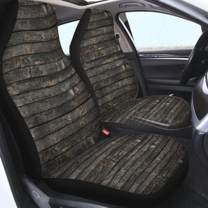 Dark Grey Desstressed Wood Pattern SWQT5339 Car Seat Covers