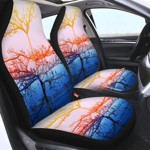 Image of Beautiful Color Big Tree SWQT5454 Car Seat Covers
