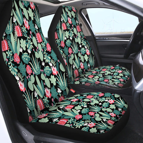Image of Cute Cactus Flowers SWQT5458 Car Seat Covers