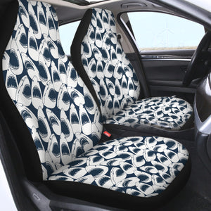 Shark Jaws Navy Theme SWQT5470 Car Seat Covers