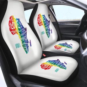 Piece And Love LGBT Africa SWQT5478 Car Seat Covers
