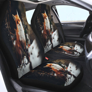 Lovely Little Fox In Forest Blur SWQT5488 Car Seat Covers