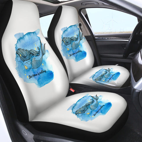 Image of Mermaid The Ocean Is Calling SWQT5505 Car Seat Covers