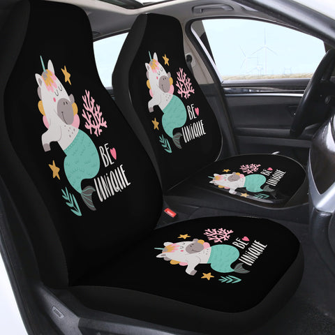 Image of Be Unique Unicorn Mermaid SWQT5603 Car Seat Covers