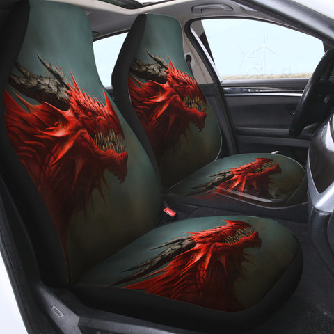 Image of Big Angry Bred Dragon SWQT5616 Car Seat Covers