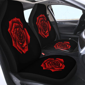 Dark Rose Black Theme SWQT5619 Car Seat Covers