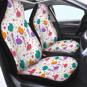 Colorful Ballet Dress & Heart SWQT6128 Car Seat Covers
