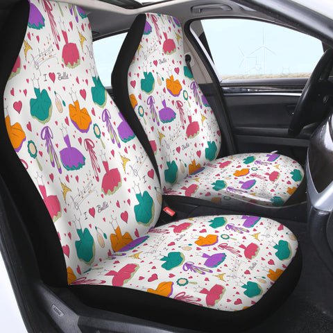 Image of Colorful Ballet Dress & Heart SWQT6128 Car Seat Covers