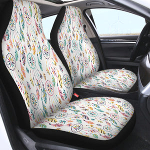 Dreamcatcher Collection White Theme SWQT6131 Car Seat Covers