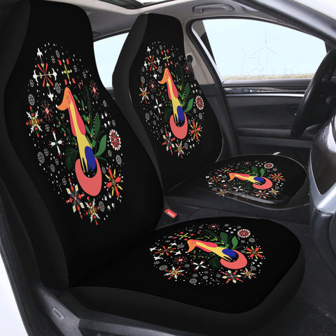 Image of Snowflakes Royal Dog SWQT6202 Car Seat Covers