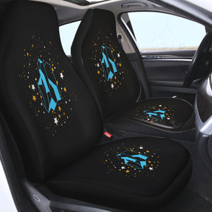 Blue Diamond Galaxy Theme SWQT6221 Car Seat Covers