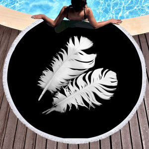 White Feather SWST3317 Round Beach Towel