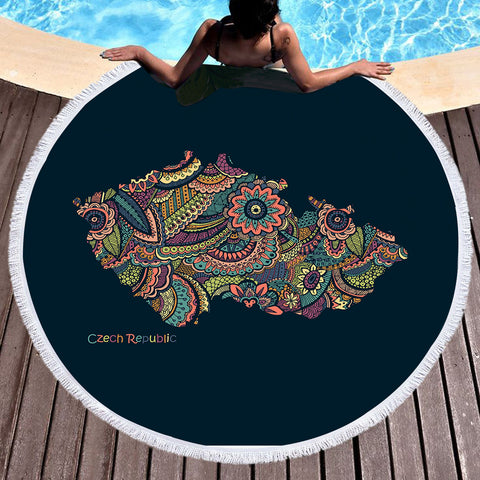 Image of Germany Territory  SWST3322 Round Beach Towel