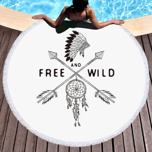 Free & Wild Dreamcatcher SWST3338 Round Beach Towel