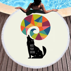 Woo Your Dream SWST3481 Round Beach Towel