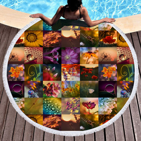 Image of Collection Of Natural Photos SWST3705 Round Beach Towel