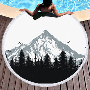 Grey Mountain Black Forest SWST3803 Round Beach Towel