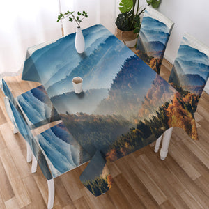 Majestic Mountain Landscape SWZB3813 Waterproof Tablecloth