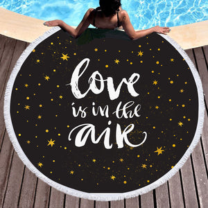 Love Is In The Air SWST4237 Round Beach Towel