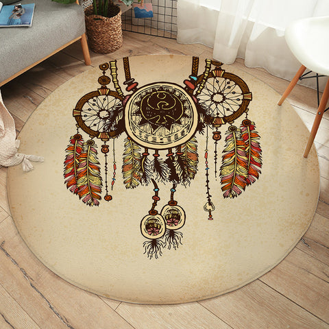 Image of Colorful Dreamcatcher SWYD3340 Round Rug