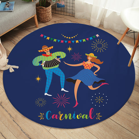 Image of Carnival Holiday SWYD3381 Round Rug
