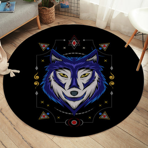 Image of Blue Wolf SWYD3477 Round Rug