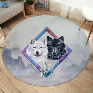 Couple of Wolf SWYD3479 Round Rug