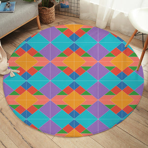 Colorful Square SWYD3490 Round Rug