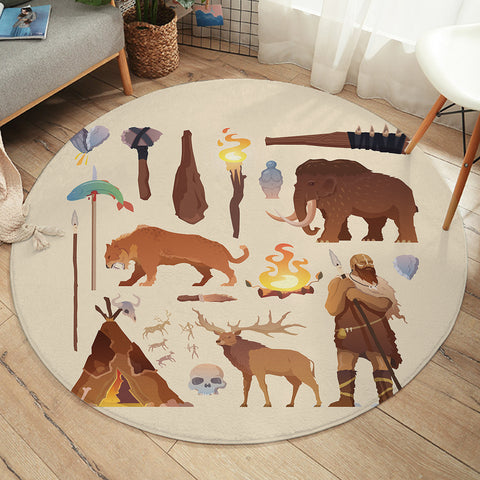 Image of Ancient Forest Hunter SWYD3666 Round Rug