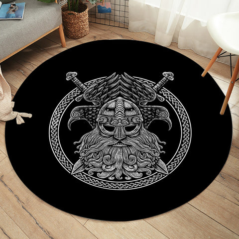 Image of Night Forest Wolf  SWYD3671 Round Rug