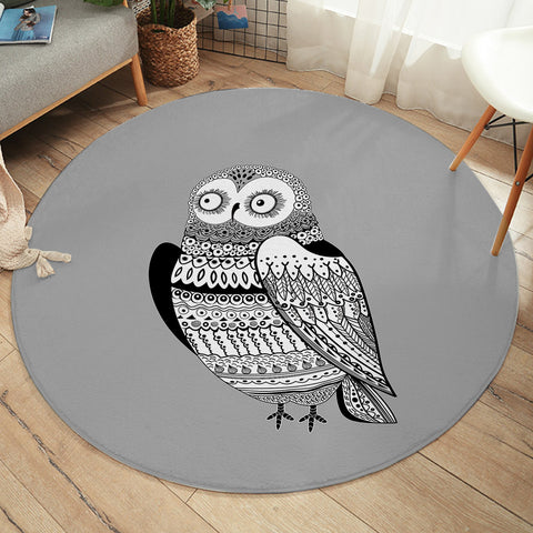 Image of Aztec Owl SWYD3674 Round Rug