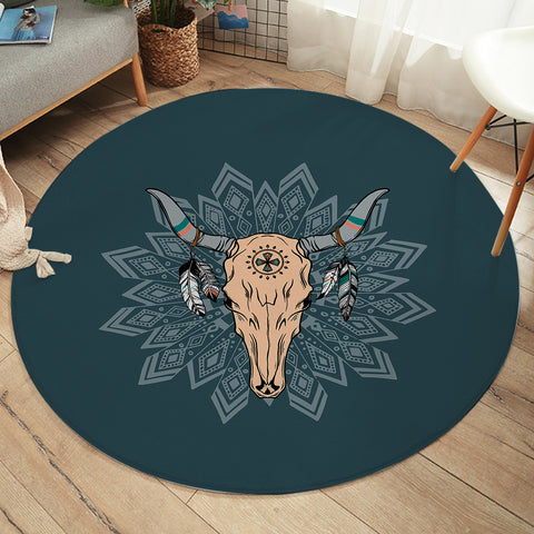 Image of Buffalo Insect Dreamcatcher  SWYD3760 Round Rug