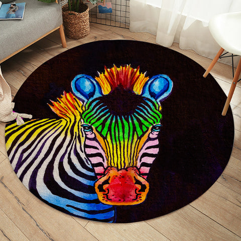 Image of RGB Color Zebra SWYD3761 Round Rug